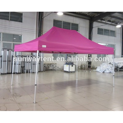 Alum Small Hexagon 3x4.5m Easy Up Folding Gazebo With 300g Polyester Roof